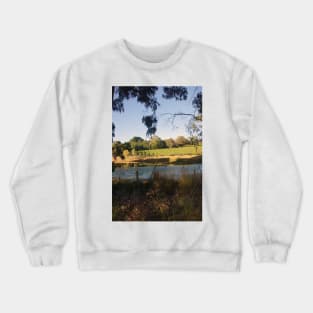 The Pinot Patch - Adelaide Hills - Fleurieu Peninsula - by South Australian artist Avril Thomas Crewneck Sweatshirt